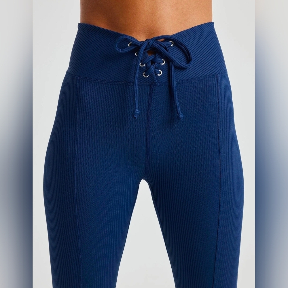 Year Of Ours Ribbed Laced Football Leggings Large
